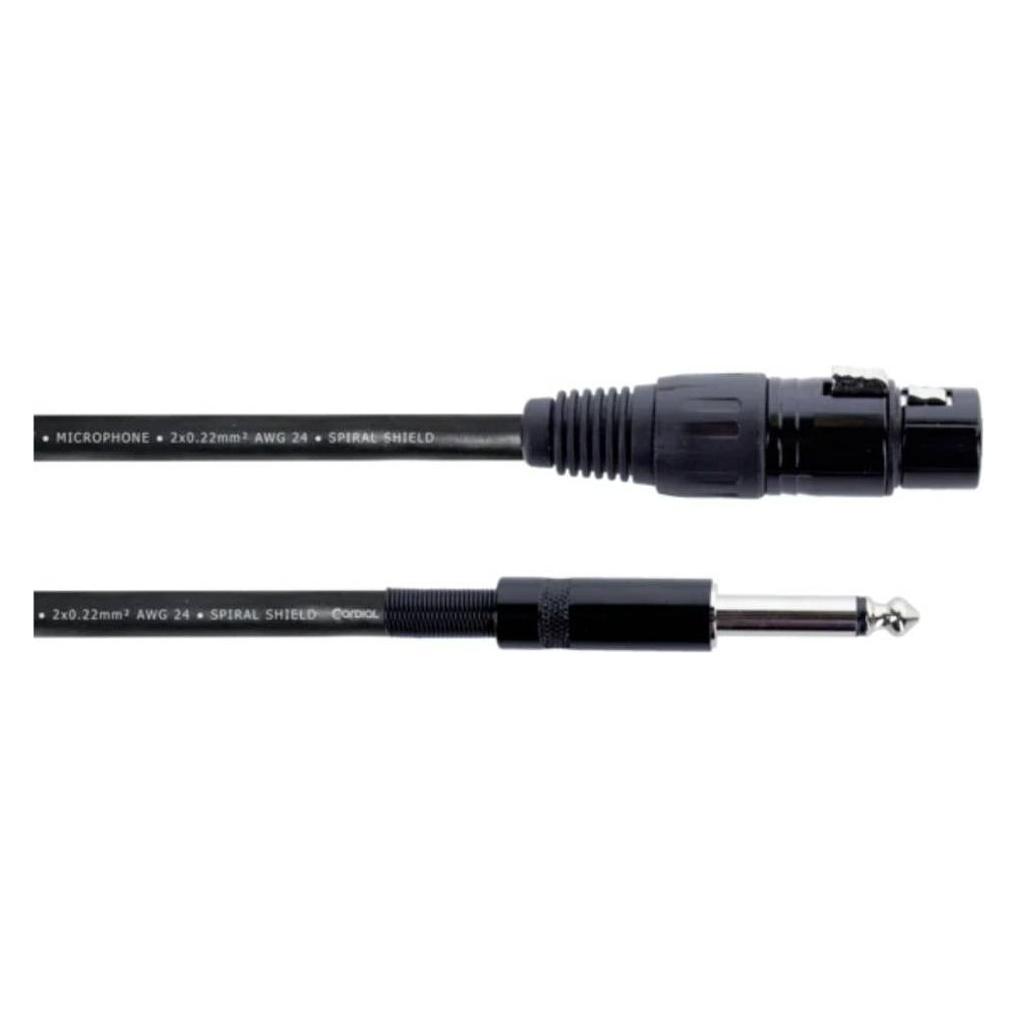 Cordial EM 5 FP XLR Verbindungskabel (1x XLR-Buchse 3 polig - 1x Klinkenstecker (5 m, XLR Kabel) (14751)