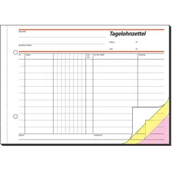 Sigel, Formular, Tagelohnbuch (40x)