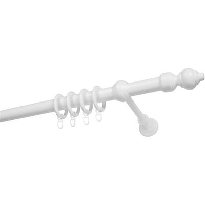 Gardinenstange SN DECO GROUP "Filigrano" Gr. 12, weiß, L:220cm, Kunststoff, Stahl, Gardinenstangen