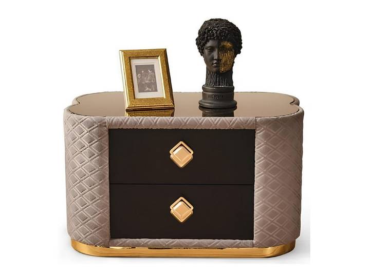 Xlmoebel Nachttisch Eleganter Beistelltisch aus Holz mit schlichter Eleganz (Nachttisch, 1-St., Nachttisch), Hergestellt in Europa