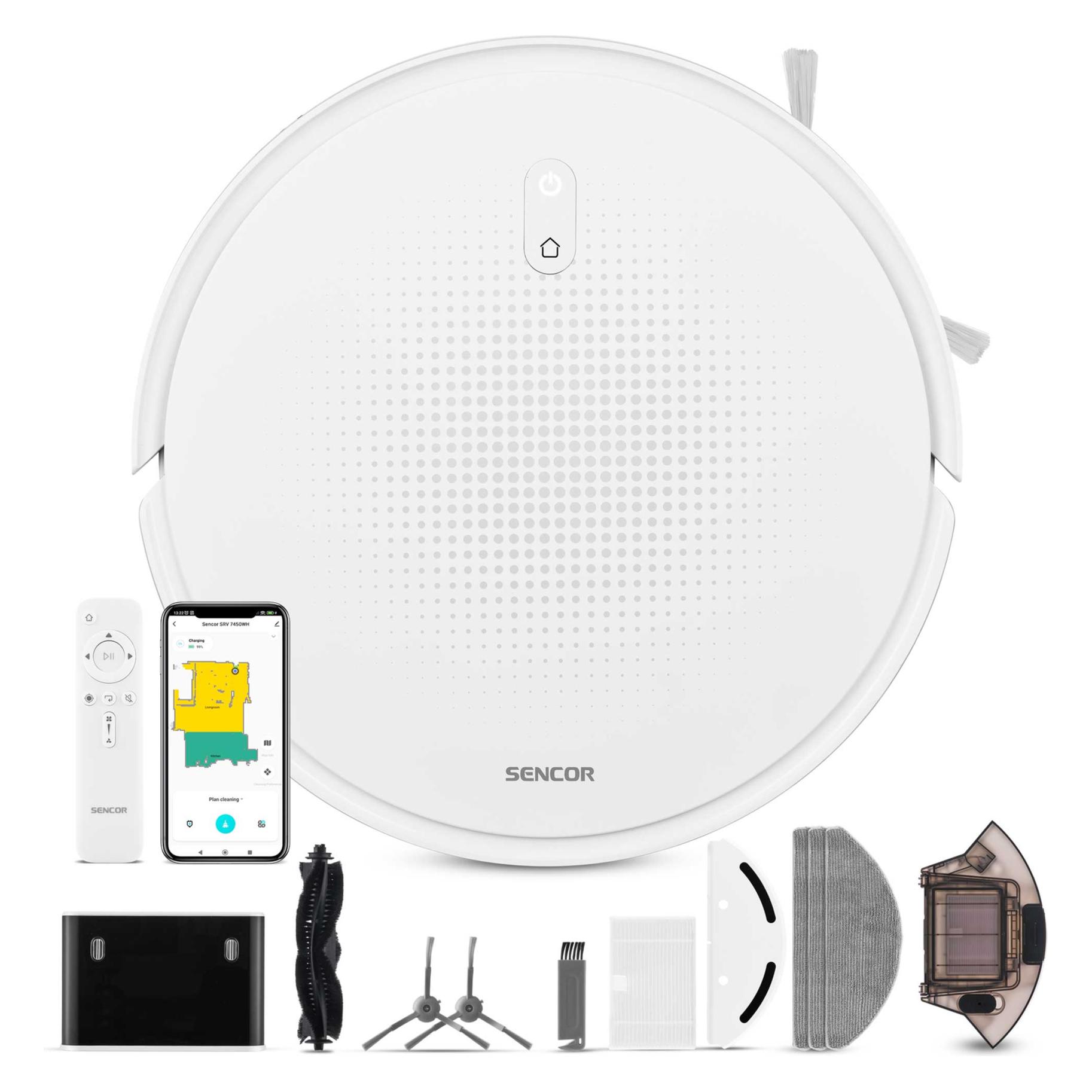 Sencor SRV 7450WH Puteklu sucejs-robots SRV 7450WH (8590669384228) (SRV 7450WH)
