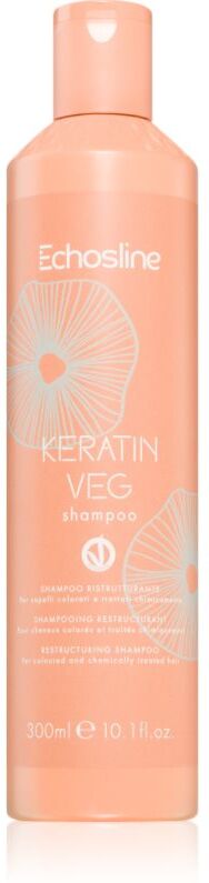 Echosline Keratin veg Shampoo shampoing nourrissant pour renouveler et renforcer les cheveux avec acides aminés 300 ml