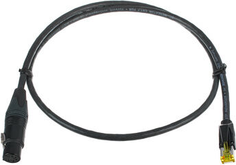 Sommer Cable CAT7 XLRf Adapter 1m black Schwarz