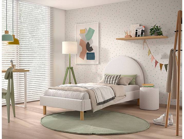 Ensemble lit junior 90 x 200cm Blanc/Blanc