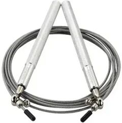 Clever Finds Professional Speed Jump Rope Adjustable Boxing Fitness Skipping Rope silver