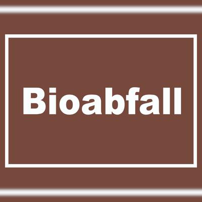 HB-Druck Bioabfall Mülltrennung Schild mit Text waagerecht A1 (594x841mm)