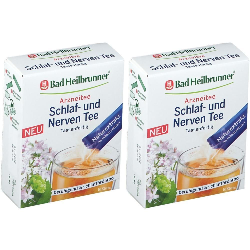 BAD Heilbrunner Schlaf- und Nerven Tee tassenfert. 2x 2x10x1 g Pulver