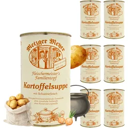 Metzger Meyer Kartoffelsuppe mit Schweinefleisch 6 x 1,2L