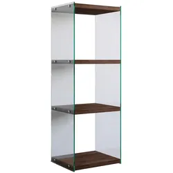 WellHome Rhin Bücherregal, 100% Kiefernholz massiv