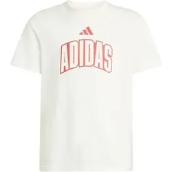 ADIDAS Kinder Shirt STADIUM LETTERING, Größe 176 in Weiß Weiß
