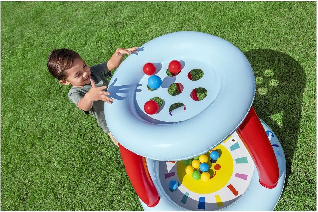 Bestway Fisher-Price Lil' Sunshine Inflatable Ball Pit with 15 Balls for Kids - 2 Years and Over - Indoor and Outdoor Play