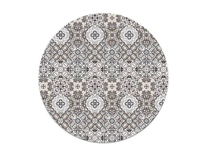 Tapis Vinyle - Panorama - Ronde - 100x100 cm - Gris - Hydraulique Oriental