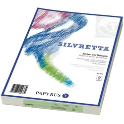 2x Papyrus, Heft + Block, Silvretta (A4, Blanko, Harter Einband)