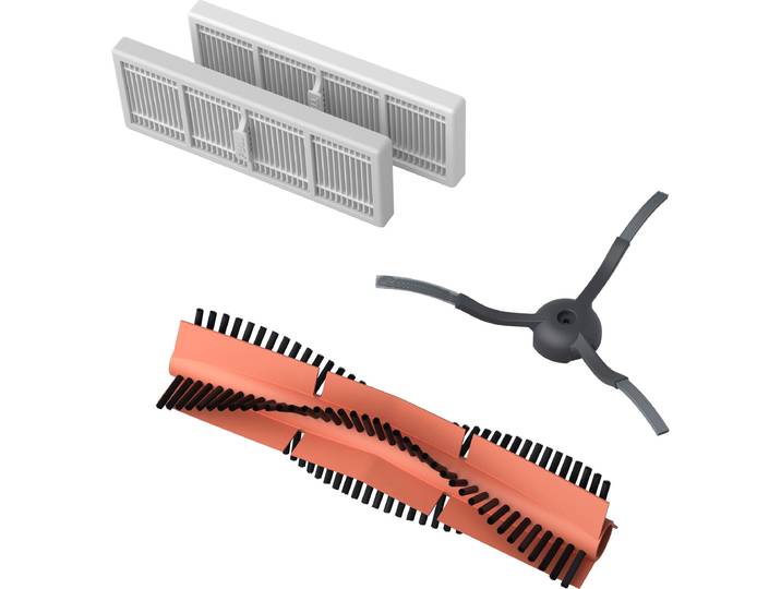 PHILIPS Bodenwischer-Set XV1473/00 , bunt, Reinigungs-Sets, für Saugroboter XU7000/01, XU7100/01 mit 2x Filter, 1x Seitenbürsten, Bodenwischer-Set