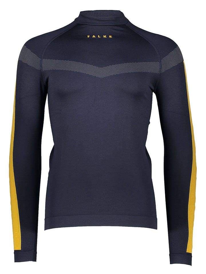 Falke Funktionsunterhemd "Intimo" in Dunkelblau/ Gelb - L