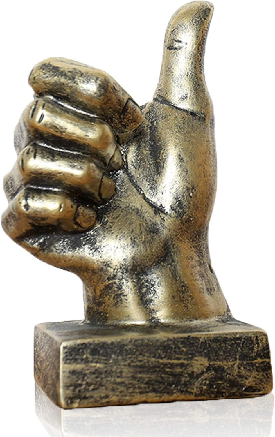 Merkloze Gouden Hand Sculptuur Decoratie - Vinger Beeldjes voor op Tafel