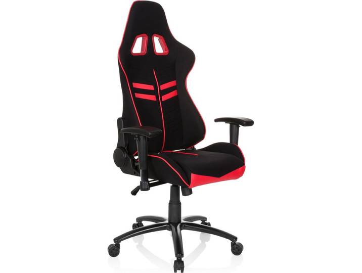 Gaming Stoel LEAGUE PRO I Stof / kunstleder zwart / rood hjh OFFICE