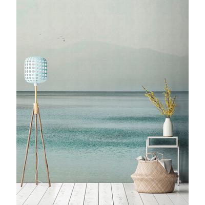 Fototapete LIVING WALLS "Walls by Patel 5 Fototapete Ruhiges Meer & Berge", blau, B:4m H:0m L:2,7m, Vlies, Tapeten, Ruhiges Meer & Berge auf 200 g/m² Premium-Vlies