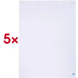 OTTO Office Flipchartblock blanko 5 Stück weiß, 65x98 cm