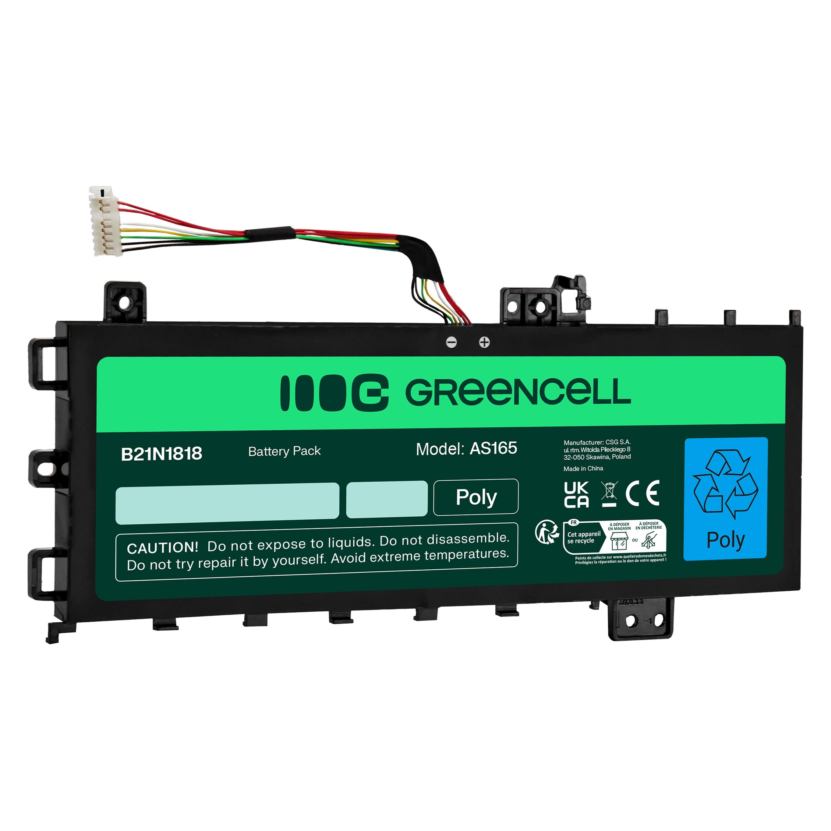 GreenCell Laptop Battery for Asus VivoBook 15 A512 A512DA - 4150,Ah (2 Zellen, 4150 mAh) (AS165)