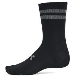 Under Armour 6P Essential Crew Socks Schwarz Polyester Large