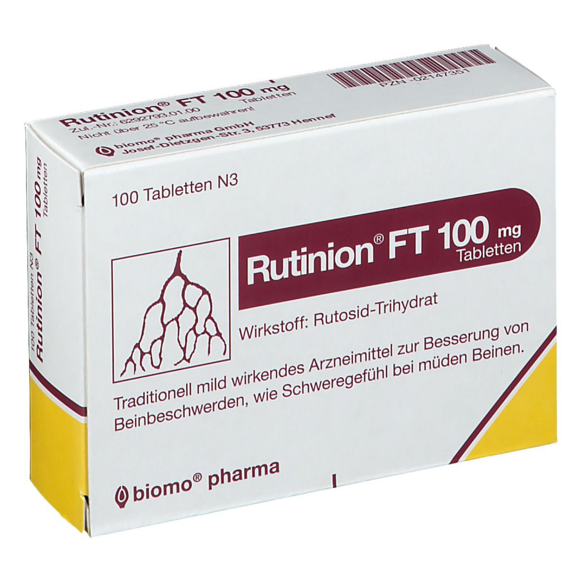 Rutinion FT 100 mg Tabletten St