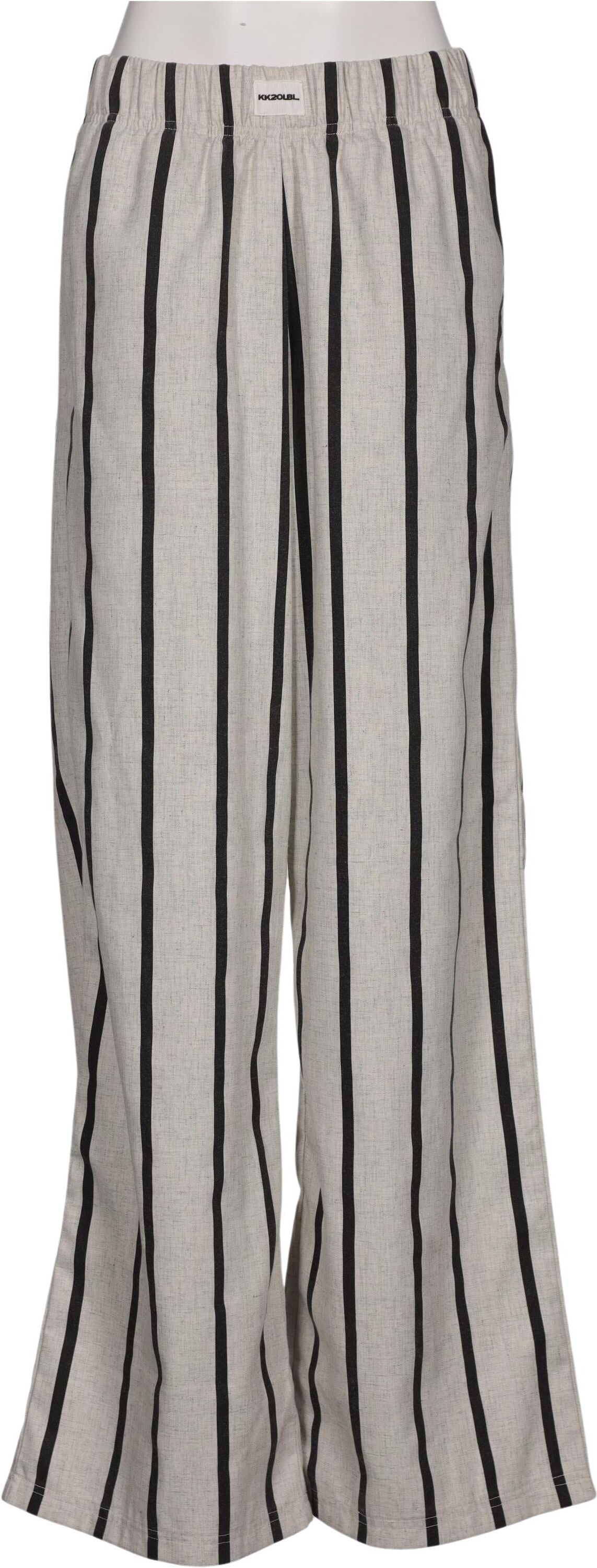 Karo Kauer Damen Stoffhose, Beige, Gr. S, Leinen / Synthetik - Second Hand