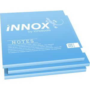 Innox Haftnotizen 31001005, blau, 100 x 100mm, elektrostatisch klebend, 3x 100 Blatt