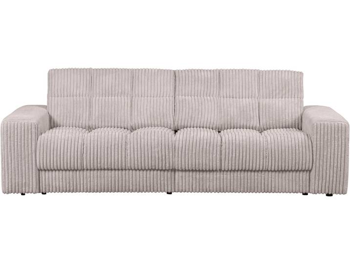 2-Sitzer WOOOD Second Date Rippenstoff, H 78 x B 226 x D 99 cm , beige (natur), B:226cm H:78cm T:99cm, Sofas, Tragkraft 200 kg, Sehr hohe Verschleißfestigkeit, Pfleiglicht
