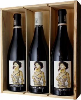 Cave Yves Cuilleron Geschenkset 3 Fl. - Bourasseau 2020 - Yves Cuilleron -  - Rotwein - 2.25L Rhone