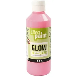 Creativ Company, Künstlerfarbe + Bastelfarbe, Leuchtfarbe rosa (250 ml)