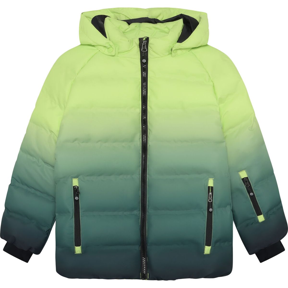 Color Kids Ski Jacket Quilt & Gradient 742825 sharp green (9020) 122 742825-9020-122