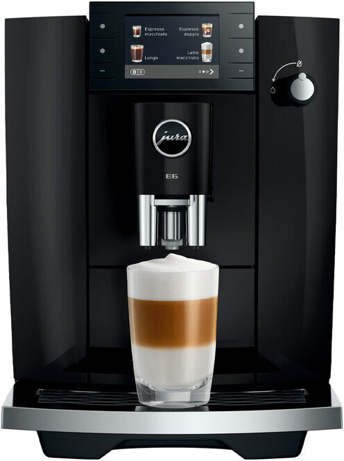 Kaffeevollautomat Jura E6 (ed) - Piano Black - 1450 W - MaxiCoffee 3 Jahre Garantie