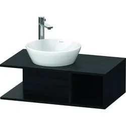 Duravit Waschtischunterschrank wandhängend „D-Neo“ 80 × 26 × 48 cm Eiche Schwarz