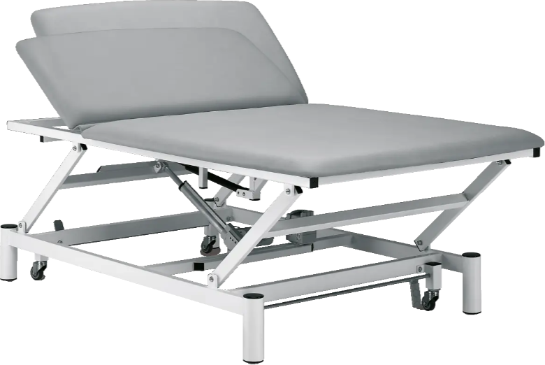 Marquesa BOBATH JR 200×120 com respaldo elétrico e rodas escamoteables