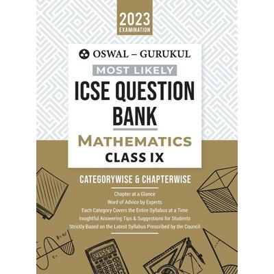 Oswal - Gurukul Mathematics Most Likely Question Bank, Taschenbuch von Oswal,Gurukul, Oswal Printers & Publishers Pvt Ltd, 978-93-92563-95-9