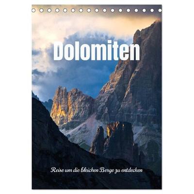 Dolomiten - Reise um die bleichen Berge zu entdecken (Tischkalender 2026 DIN A5 hoch), CALVENDO Monatskalender