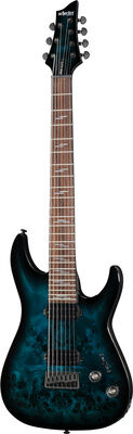 Schecter Omen Elite-7 See Blue Burst See Thru Blue Burst
