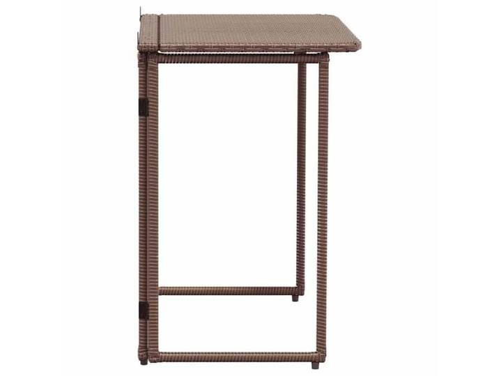 Tables de jardin - OMABETA - Table de jardin pliante marron 90 x 51 x 75 cm polyrotin - OM06606