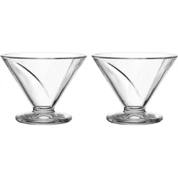 Leonardo Schale Cono 2 Stück, 270 ml, Transparent, Schüssel + Schale