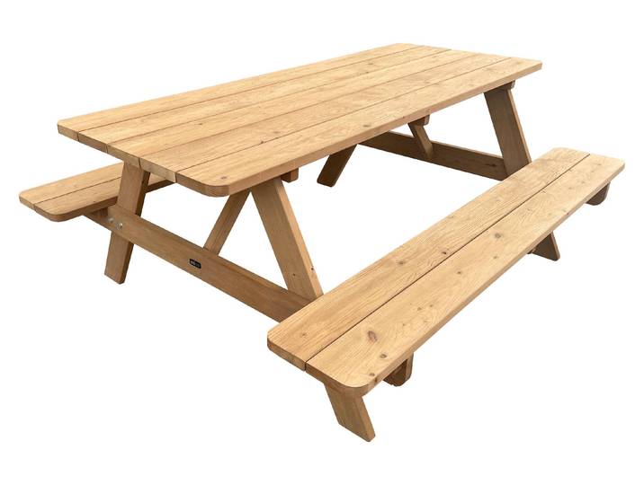Axi Jean Table De Pique-Nique En Bois\, 6 Personnes - Marron Table Et Bancs De Jardin\, Fabriqué En Thermowood 100 % Meuble
