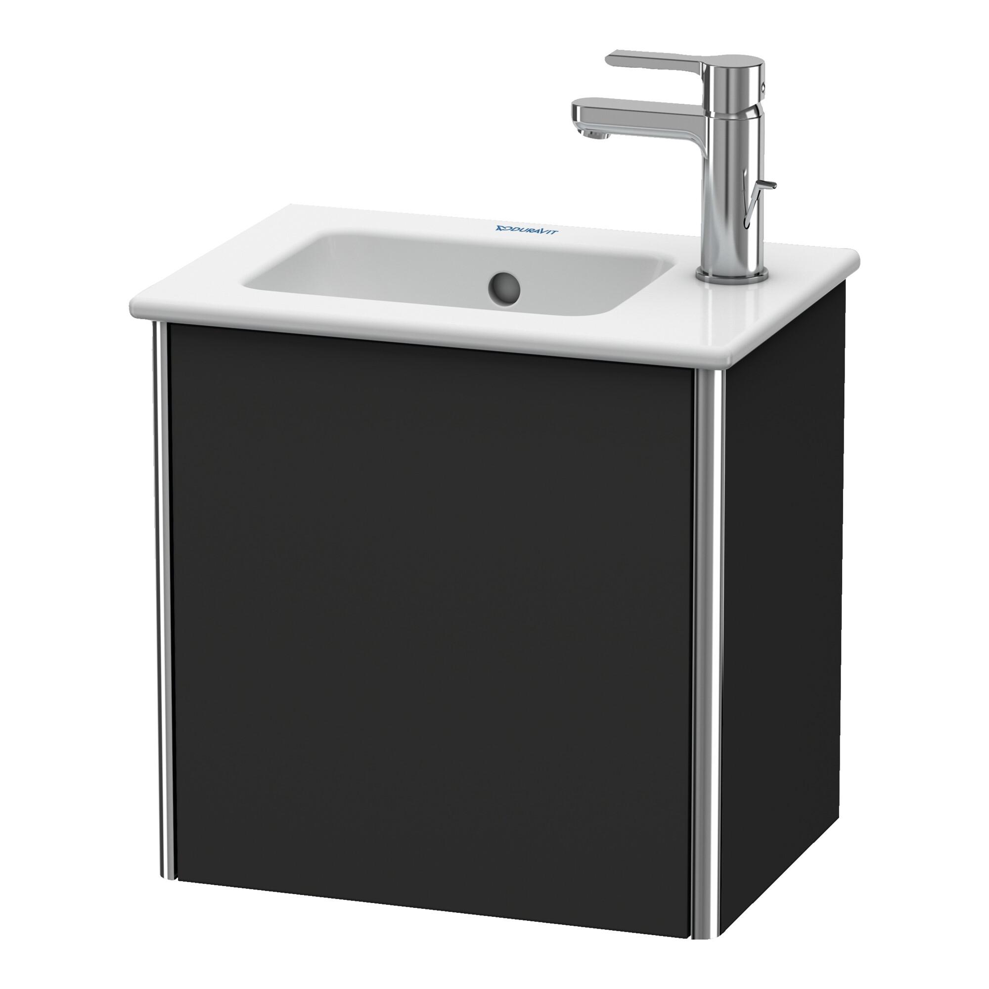 Duravit Waschtischunterschrank XSquare 41x28,9x40cm, wandhängend, T. li, graph matt (XS4170L8080)