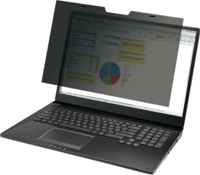 Blickschutzfilter Durable MAGNETIC, für Notebooks & Touchscreens mit 14,0'' & Bildformat 16:9, inkl. Dokumententasche & Mikrofasertuch, anthrazit/grau