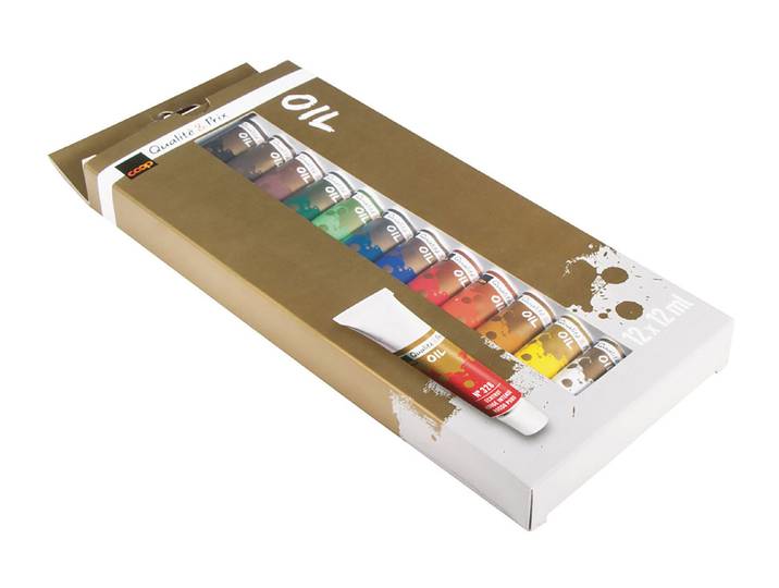 Qualité & Prix Ölfarben Künstler-Set 12 Farben × 12 ml