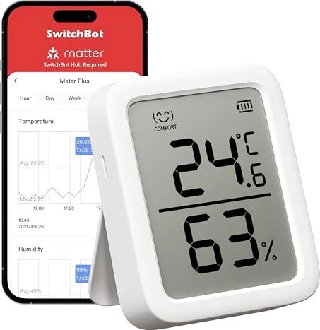 SwitchBot Smart Thermometer Plus Thermo-Hygrometer