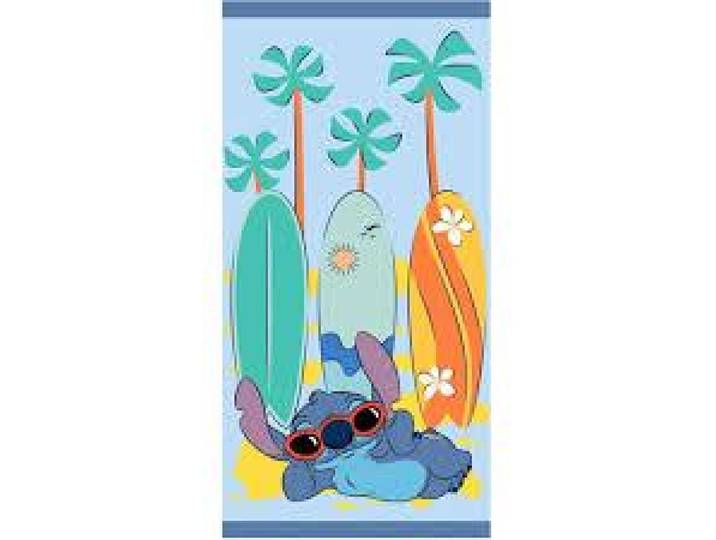 Serviette de plage Microfibre 100% polyester Disney Lilo & Stitch : Stitch Surf