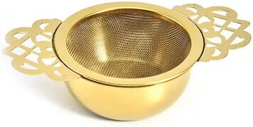 Cozy Casa Charm Double Ear Stainless Steel Tea Infuser With Fine Mesh And Lid golden