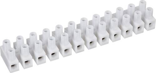 TRU Components Lüsterklemme flexibel: 1.0-4.0mm² starr: 1.0-4.0mm² Polzahl: 12 Weiß