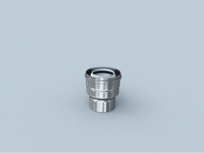 Bertrams Polyline LAS Kesselanschluss 42KA80-60 Kesselstutzen 80/125 Abgassystem 60/100