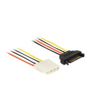 Delock Netzteil interne Stromversorgung 4-polig W bis SATA Leistung M 20 cm (60136)